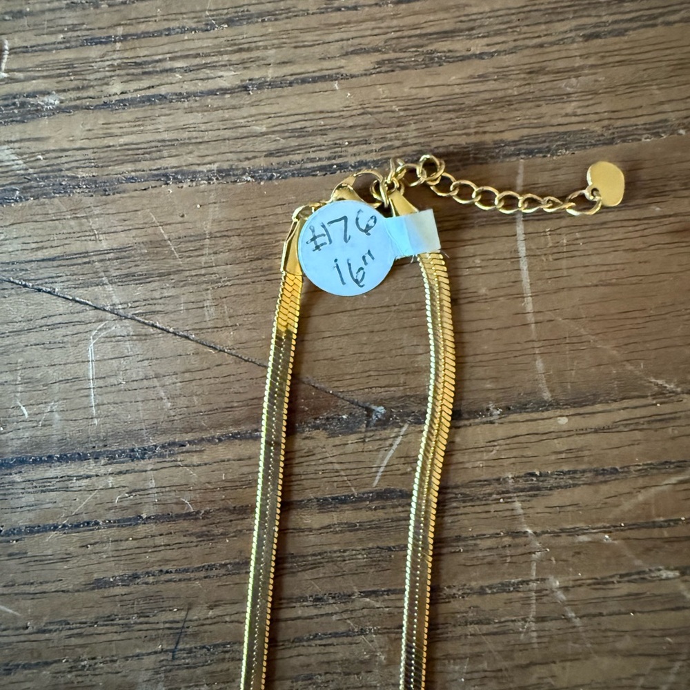 Gold Snake Chain Necklace - Picture 4 of 4